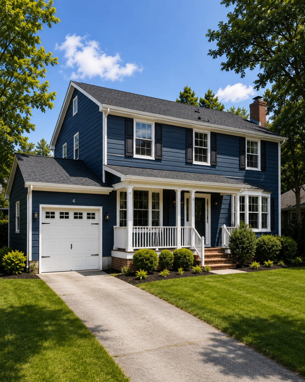Colonial Exterior Transformation — after