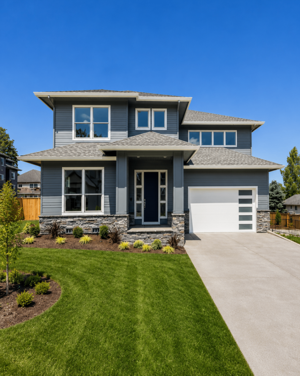 Modern Prairie Repaint in Deep Navy — before