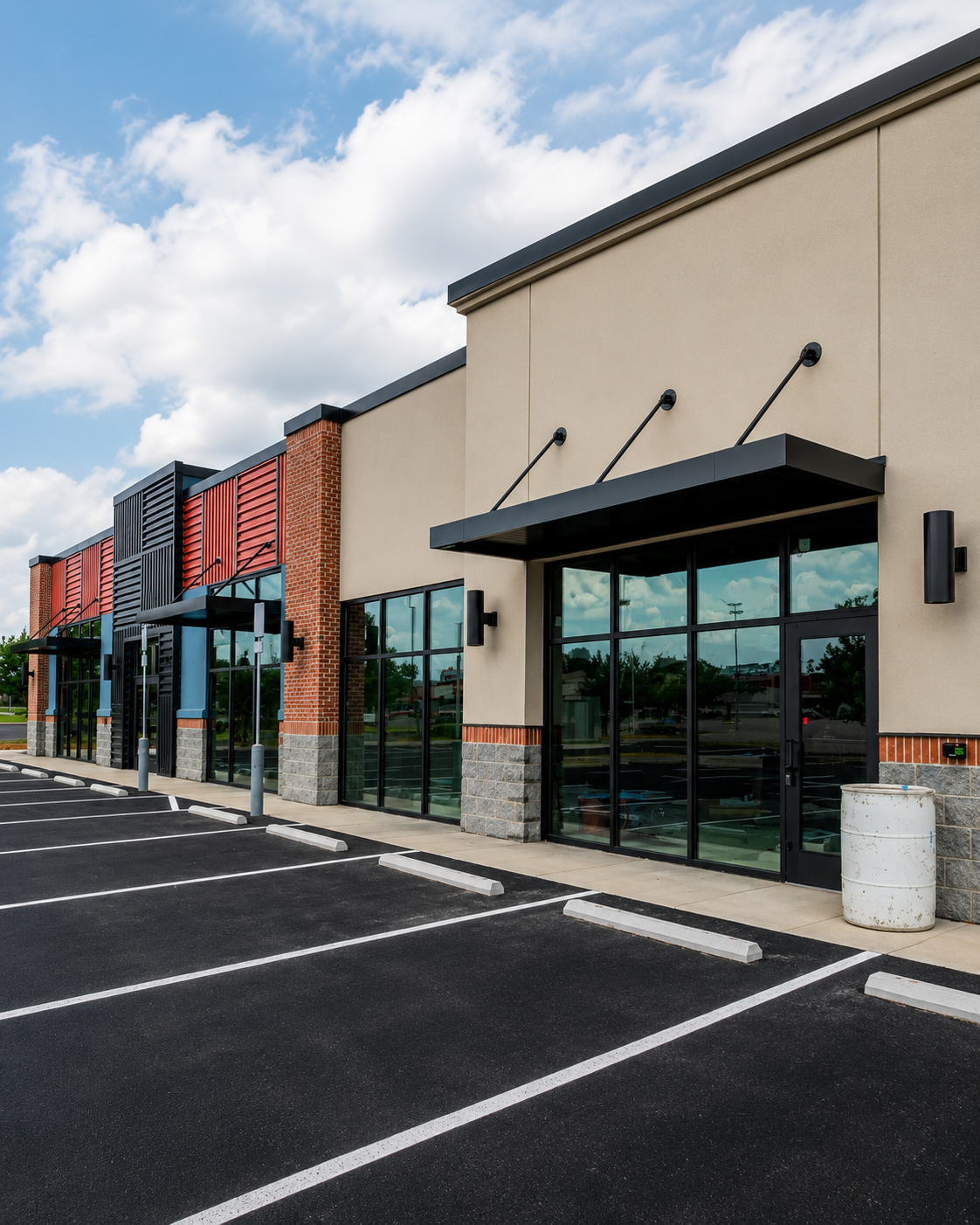 Commercial Storefront Repaint — before